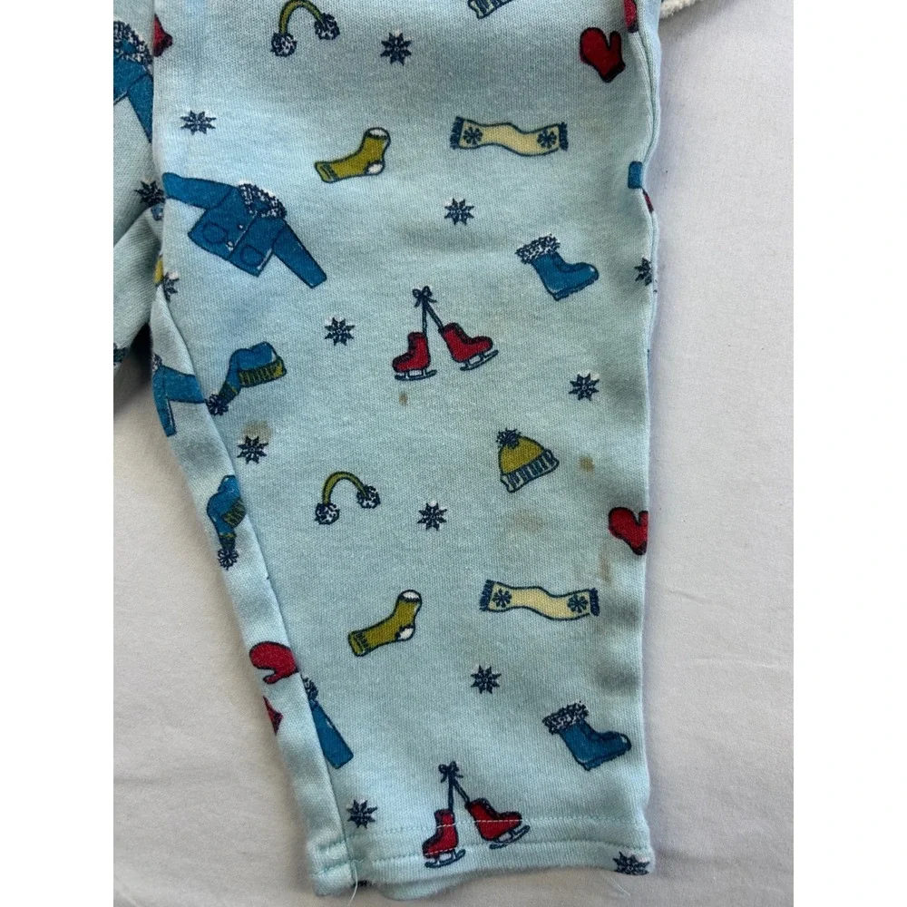 Vintage Old Navy Winter Set 12-18 Months Fleece Top Cotton Pants